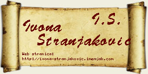 Ivona Stranjaković vizit kartica